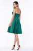 Romantic Strapless Sleeveless Knee Length Ruching Plus Size Bridesmaid Dresses