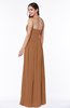 Elegant A-line Sleeveless Floor Length Ruching Plus Size Bridesmaid Dresses