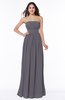 Elegant A-line Sleeveless Floor Length Ruching Plus Size Bridesmaid Dresses