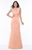 Elegant Column Thick Straps Backless Bow Bridesmaid Dresses