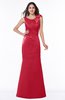 Elegant Column Thick Straps Backless Bow Bridesmaid Dresses