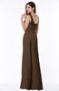Sexy One Shoulder Chiffon Floor Length Sash Plus Size Bridesmaid Dresses