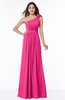 Sexy One Shoulder Chiffon Floor Length Sash Plus Size Bridesmaid Dresses