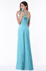 Sexy One Shoulder Chiffon Floor Length Sash Plus Size Bridesmaid Dresses