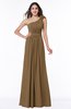 Sexy One Shoulder Chiffon Floor Length Sash Plus Size Bridesmaid Dresses