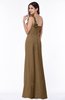 Sexy One Shoulder Chiffon Floor Length Sash Plus Size Bridesmaid Dresses