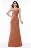 Elegant Column Strapless Sleeveless Zipper Ruching Bridesmaid Dresses