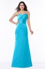 Elegant Column Strapless Sleeveless Zipper Ruching Bridesmaid Dresses