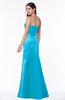 Elegant Column Strapless Sleeveless Zipper Ruching Bridesmaid Dresses