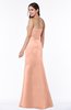 Elegant Column Strapless Sleeveless Zipper Ruching Bridesmaid Dresses