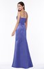 Elegant Column Strapless Sleeveless Zipper Ruching Bridesmaid Dresses