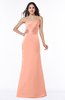 Elegant Column Strapless Sleeveless Zipper Ruching Bridesmaid Dresses