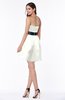 Mature A-line Strapless Half Backless Mini Plus Size Bridesmaid Dresses