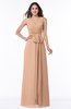Modest A-line V-neck Sleeveless Floor Length Ribbon Plus Size Bridesmaid Dresses
