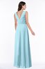 Modest A-line V-neck Sleeveless Floor Length Ribbon Plus Size Bridesmaid Dresses