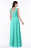 Modest A-line V-neck Sleeveless Floor Length Ribbon Plus Size Bridesmaid Dresses