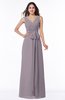 Modest A-line V-neck Sleeveless Floor Length Ribbon Plus Size Bridesmaid Dresses
