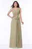 Modest A-line V-neck Sleeveless Floor Length Ribbon Plus Size Bridesmaid Dresses