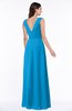 Modest A-line V-neck Sleeveless Floor Length Ribbon Plus Size Bridesmaid Dresses