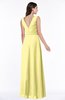 Modest A-line V-neck Sleeveless Floor Length Ribbon Plus Size Bridesmaid Dresses