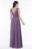 Modest A-line V-neck Sleeveless Floor Length Ribbon Plus Size Bridesmaid Dresses