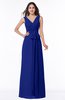 Modest A-line V-neck Sleeveless Floor Length Ribbon Plus Size Bridesmaid Dresses