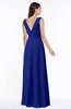 Modest A-line V-neck Sleeveless Floor Length Ribbon Plus Size Bridesmaid Dresses