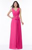 Modest A-line V-neck Sleeveless Floor Length Ribbon Plus Size Bridesmaid Dresses
