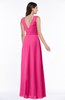 Modest A-line V-neck Sleeveless Floor Length Ribbon Plus Size Bridesmaid Dresses
