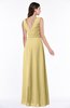 Modest A-line V-neck Sleeveless Floor Length Ribbon Plus Size Bridesmaid Dresses