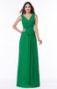 Modest A-line V-neck Sleeveless Floor Length Ribbon Plus Size Bridesmaid Dresses