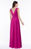 Modest A-line V-neck Sleeveless Floor Length Ribbon Plus Size Bridesmaid Dresses
