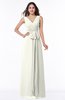Modest A-line V-neck Sleeveless Floor Length Ribbon Plus Size Bridesmaid Dresses