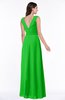 Modest A-line V-neck Sleeveless Floor Length Ribbon Plus Size Bridesmaid Dresses