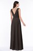 Modest A-line V-neck Sleeveless Floor Length Ribbon Plus Size Bridesmaid Dresses