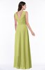 Modest A-line V-neck Sleeveless Floor Length Ribbon Plus Size Bridesmaid Dresses