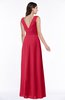 Modest A-line V-neck Sleeveless Floor Length Ribbon Plus Size Bridesmaid Dresses