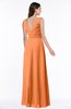 Modest A-line V-neck Sleeveless Floor Length Ribbon Plus Size Bridesmaid Dresses