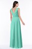 Modest A-line V-neck Sleeveless Floor Length Ribbon Plus Size Bridesmaid Dresses