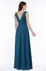 Modest A-line V-neck Sleeveless Floor Length Ribbon Plus Size Bridesmaid Dresses