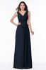 Modest A-line V-neck Sleeveless Floor Length Ribbon Plus Size Bridesmaid Dresses