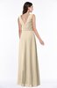 Modest A-line V-neck Sleeveless Floor Length Ribbon Plus Size Bridesmaid Dresses