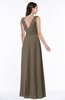Modest A-line V-neck Sleeveless Floor Length Ribbon Plus Size Bridesmaid Dresses