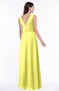 Modest A-line V-neck Sleeveless Floor Length Ribbon Plus Size Bridesmaid Dresses
