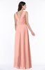 Modest A-line V-neck Sleeveless Floor Length Ribbon Plus Size Bridesmaid Dresses