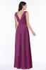 Modest A-line V-neck Sleeveless Floor Length Ribbon Plus Size Bridesmaid Dresses