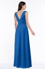 Modest A-line V-neck Sleeveless Floor Length Ribbon Plus Size Bridesmaid Dresses