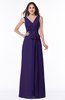 Modest A-line V-neck Sleeveless Floor Length Ribbon Plus Size Bridesmaid Dresses