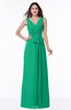 Modest A-line V-neck Sleeveless Floor Length Ribbon Plus Size Bridesmaid Dresses