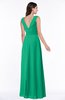 Modest A-line V-neck Sleeveless Floor Length Ribbon Plus Size Bridesmaid Dresses